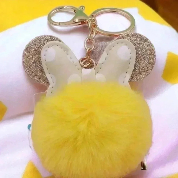 Accessories - Minnie Ears Pom-Pom Keychain/Bag Charm